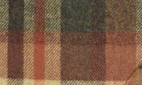 Johnstons Of Elgin Plaid Wool Throw Blanket In Brown