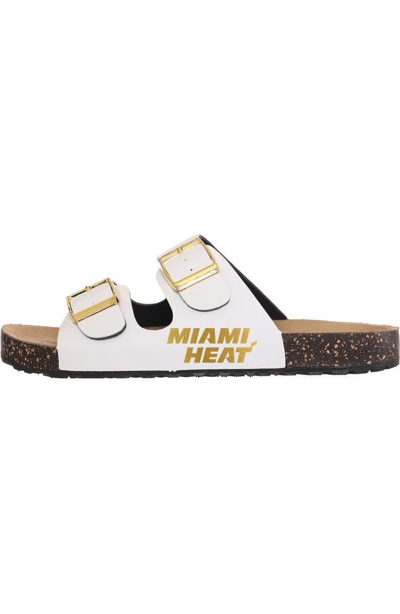 FOCO Women's FOCO Miami Heat Double-Buckle Sandals, Alternate, color,