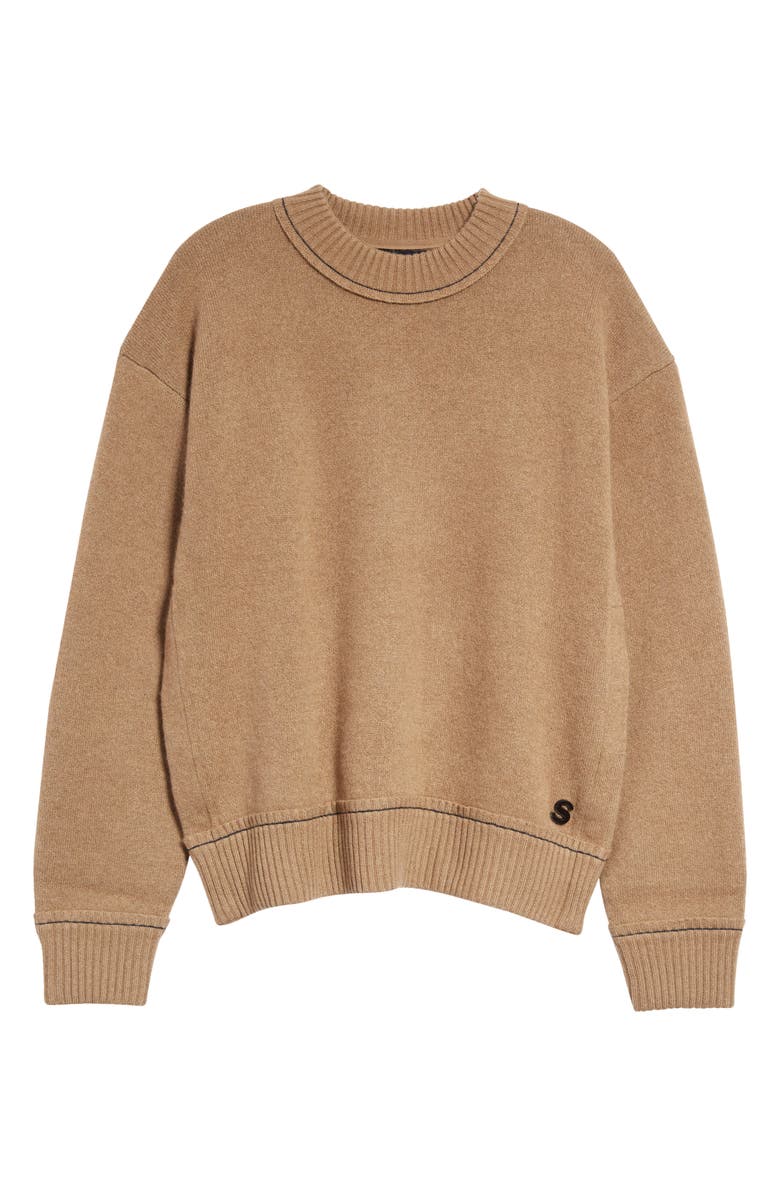 Sacai Men's Monogram Cashmere Blend Pullover, Main, color,