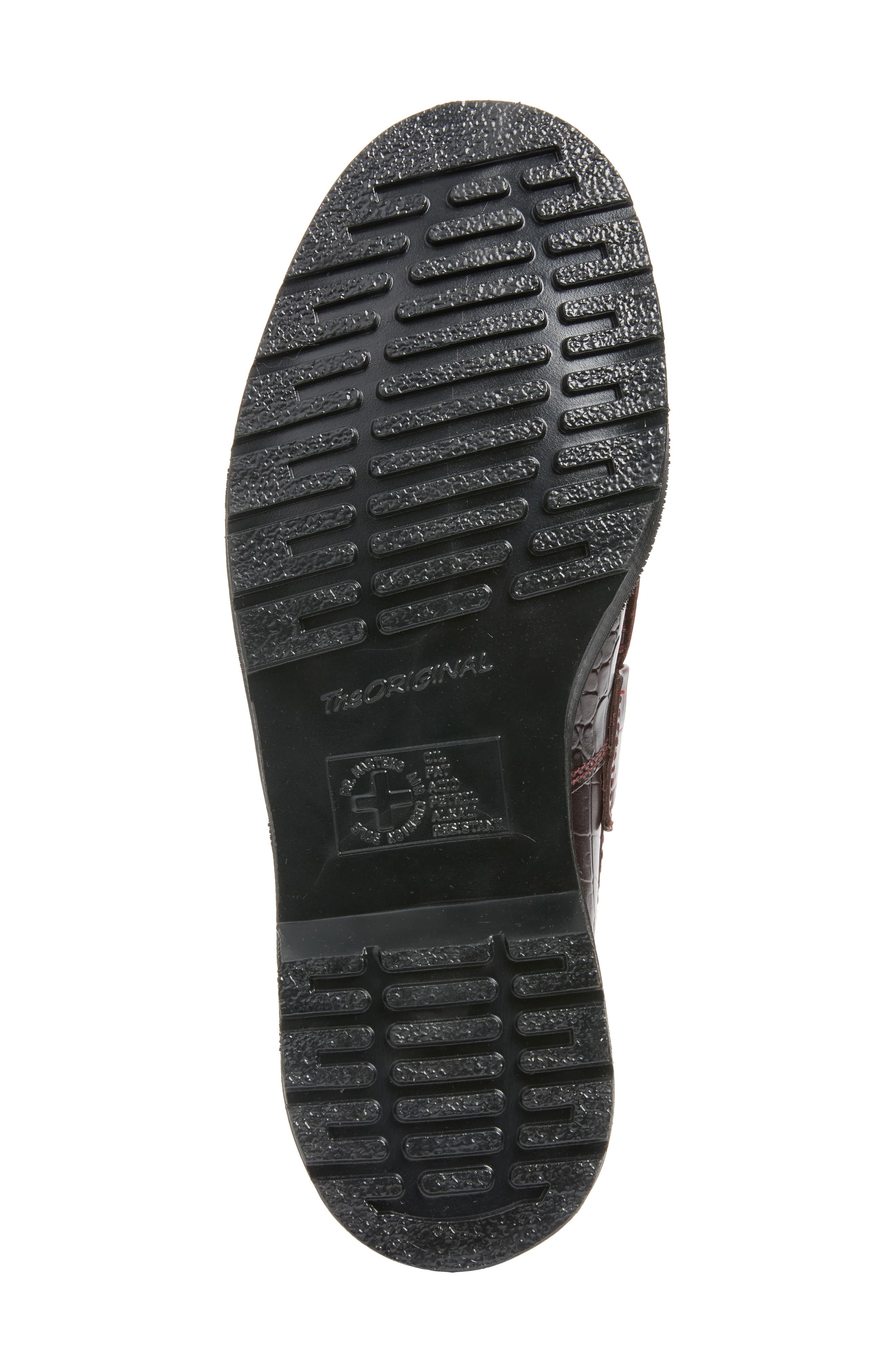 Adrian Croc Embossed Tassel Loafer, Alternate, color, SPICED BROWN