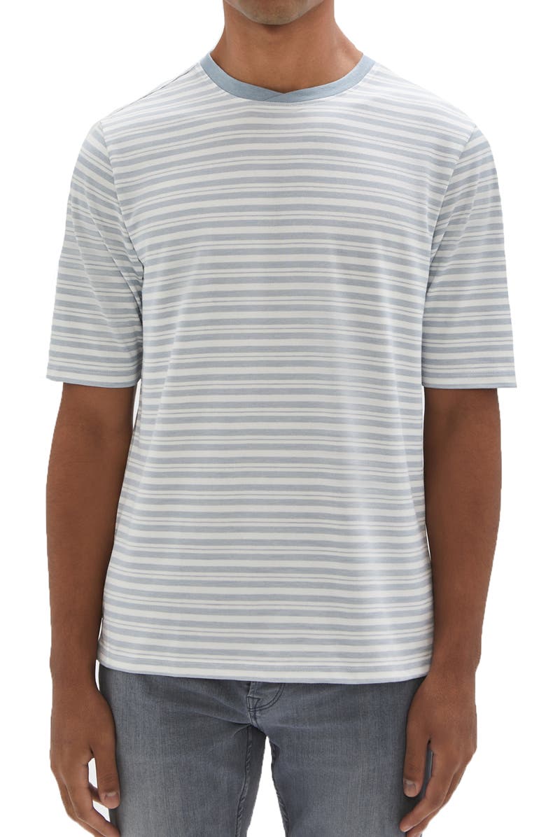 Robert Barakett Wader Stripe Crossover Crewneck T-Shirt, Main, color, 