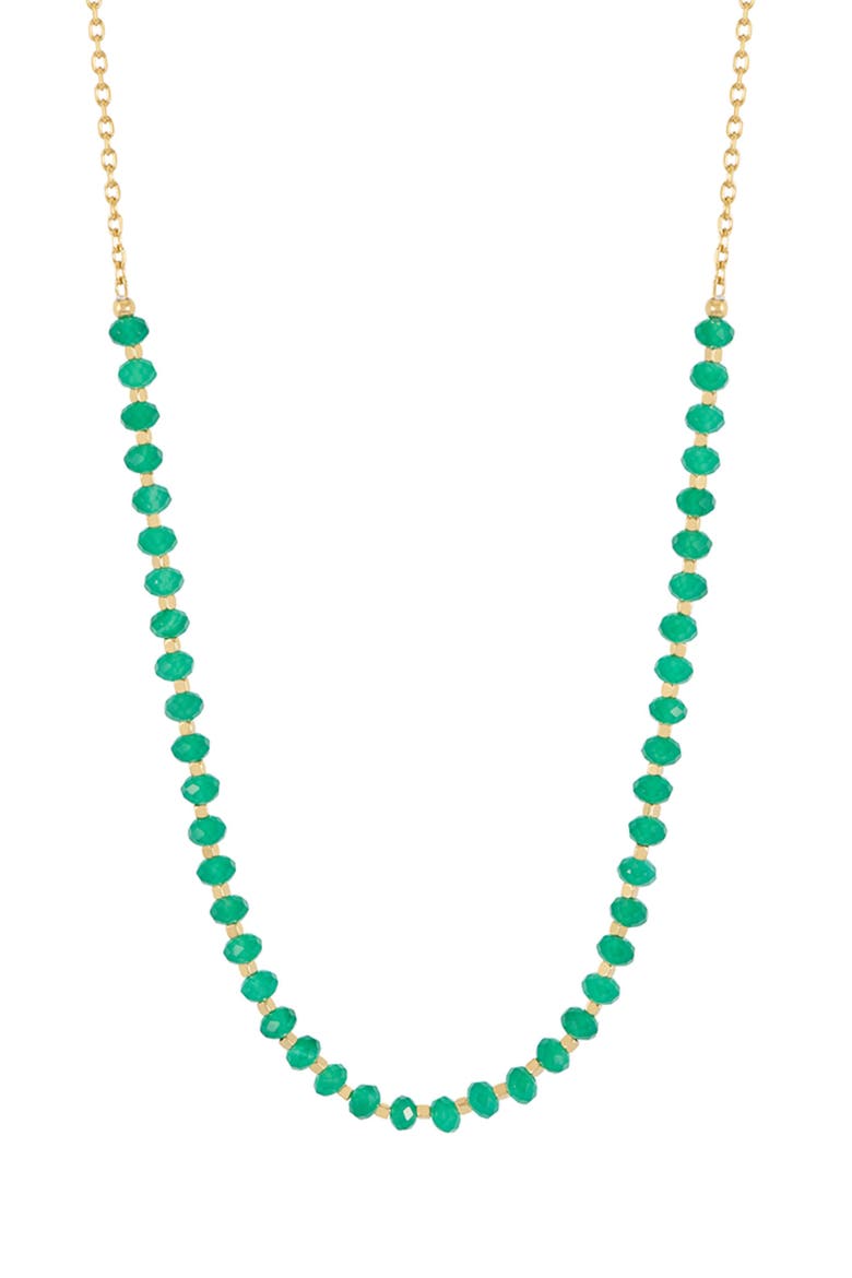 Amelia Gemstone Necklace, Main, color, GOLD
