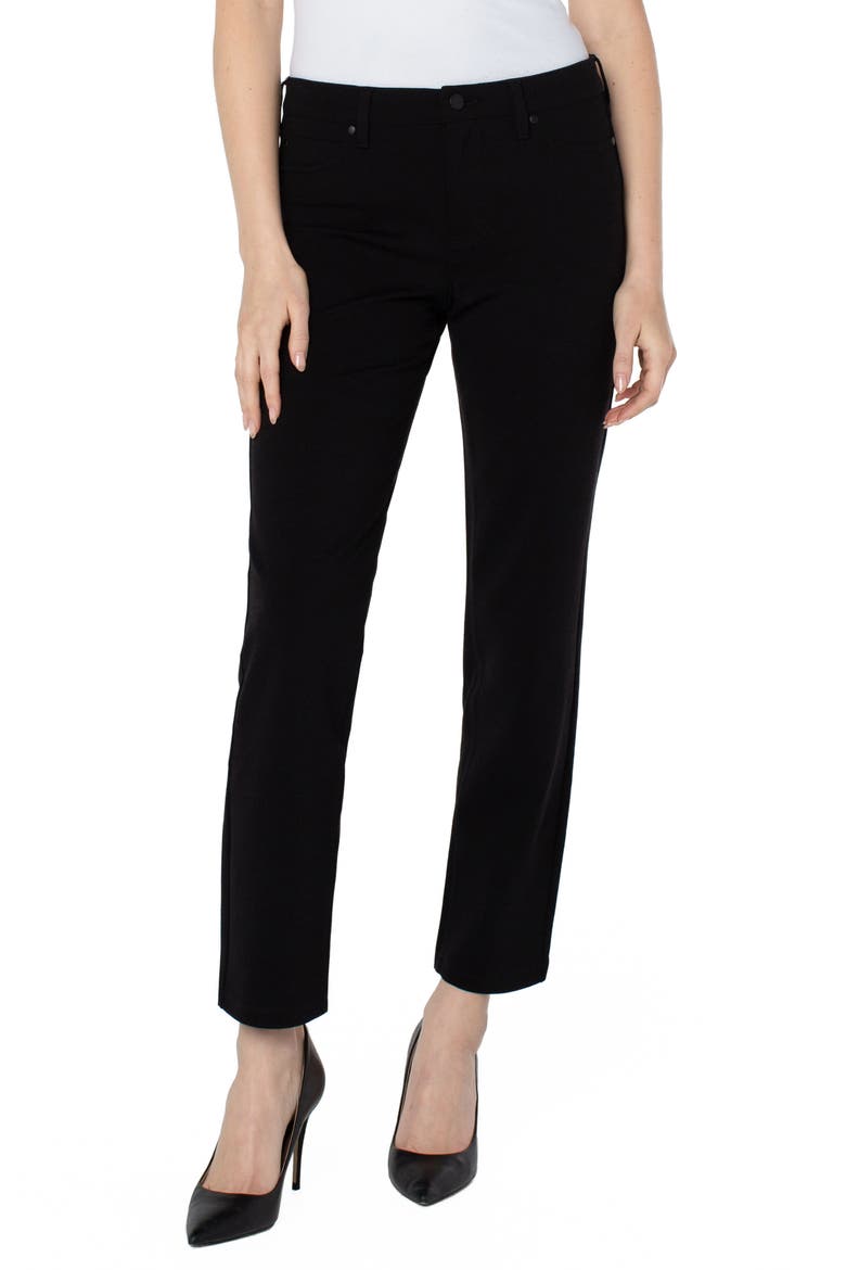 Madonna High Waist Slim Fit Leggings, Main, color, BLACK