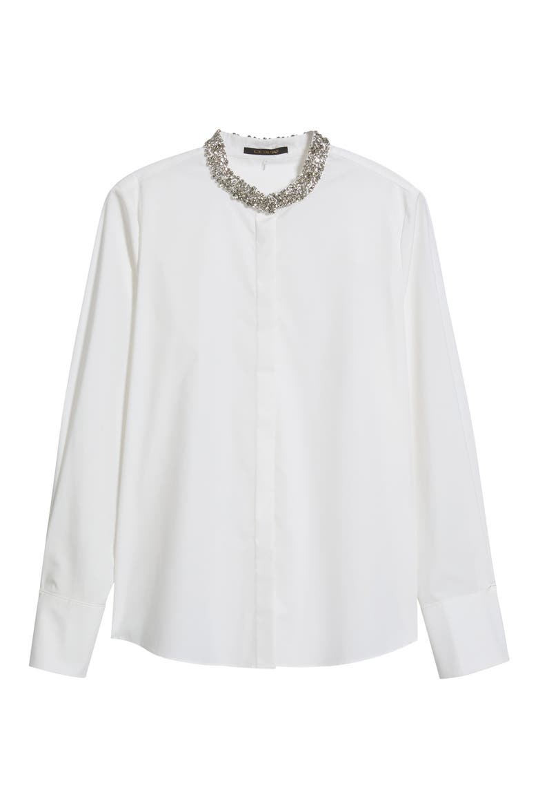 'Camryn' Silk Blouse, Alternate, color, WHITE