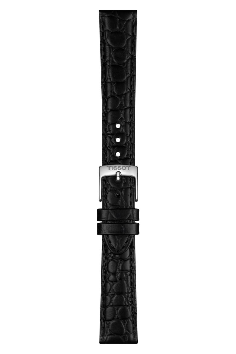 Everytime Desire Leather Strap Watch, 34mm, Alternate, color, SILVER