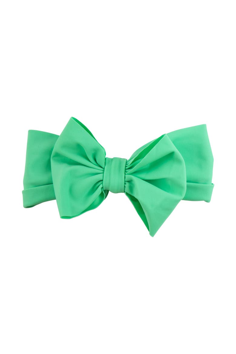 Girls UPF50+ Swim Bow Headband, Main, color, Spring Green