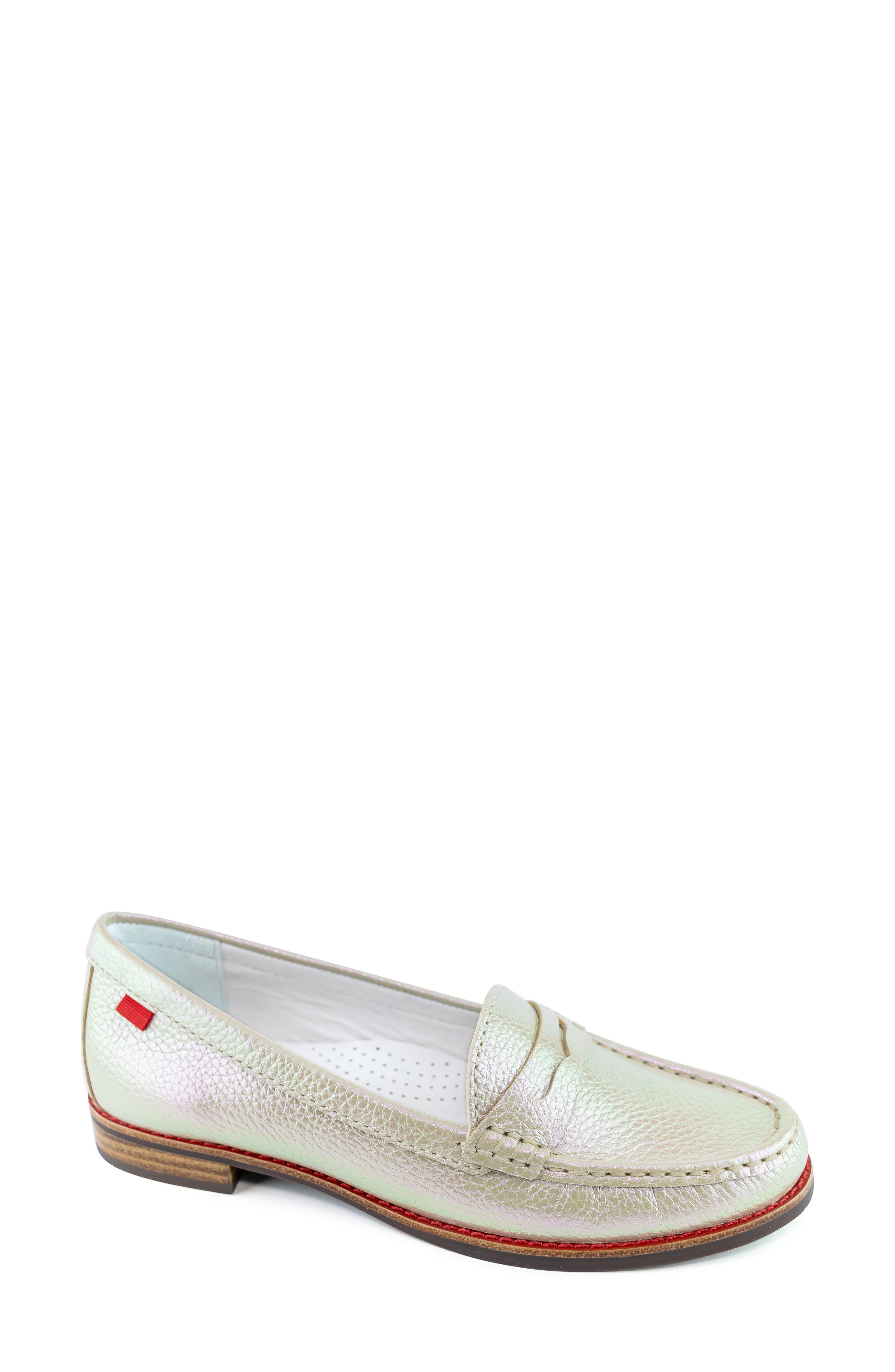 Marc Joseph New York East Village Penny Loafer, Main, color, Opal Glow Grainy