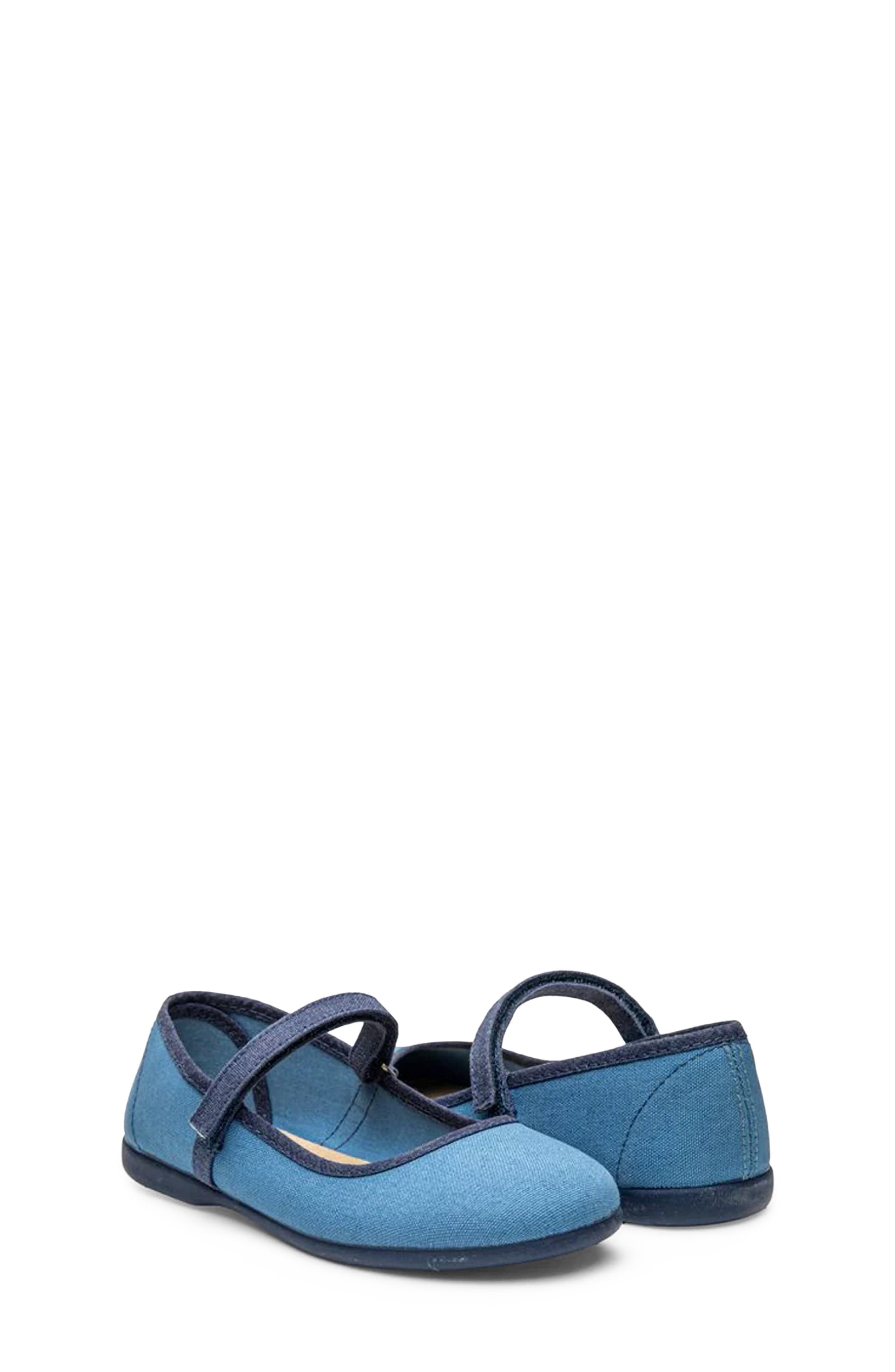 CHILDRENCHIC Kids' Evelyn Mary Jane Flat, Alternate, color, Blue