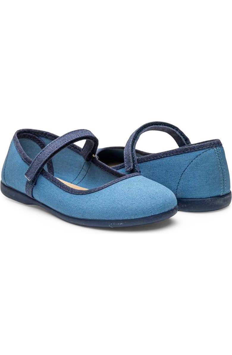 CHILDRENCHIC Kids' Evelyn Mary Jane Flat, Alternate, color, Blue