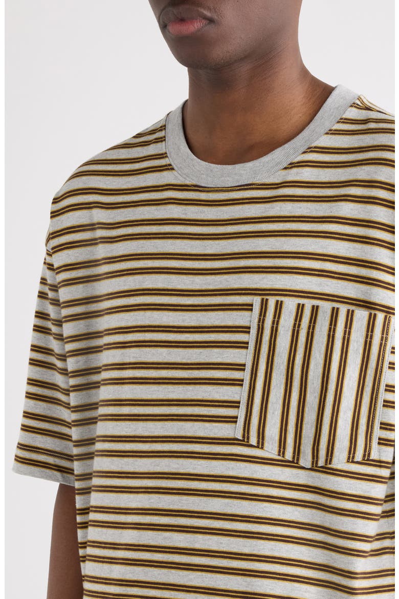 Heso Stripe Pocket T-Shirt, Alternate, color, GREY MELANGE