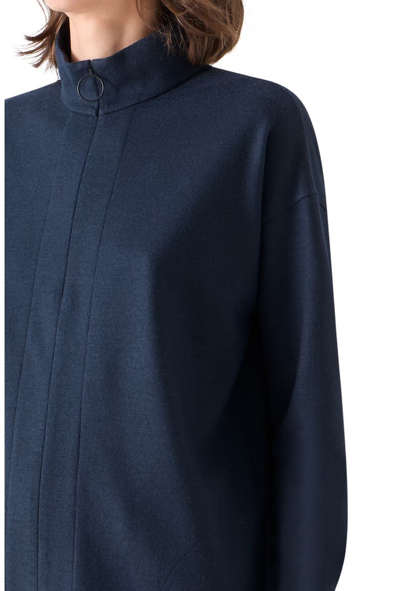 Wool Jersey Half Zip Sweatshirt, Alternate, color, NAVY