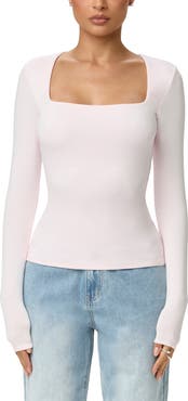 Naked Wardrobe Square Neck Crop Top