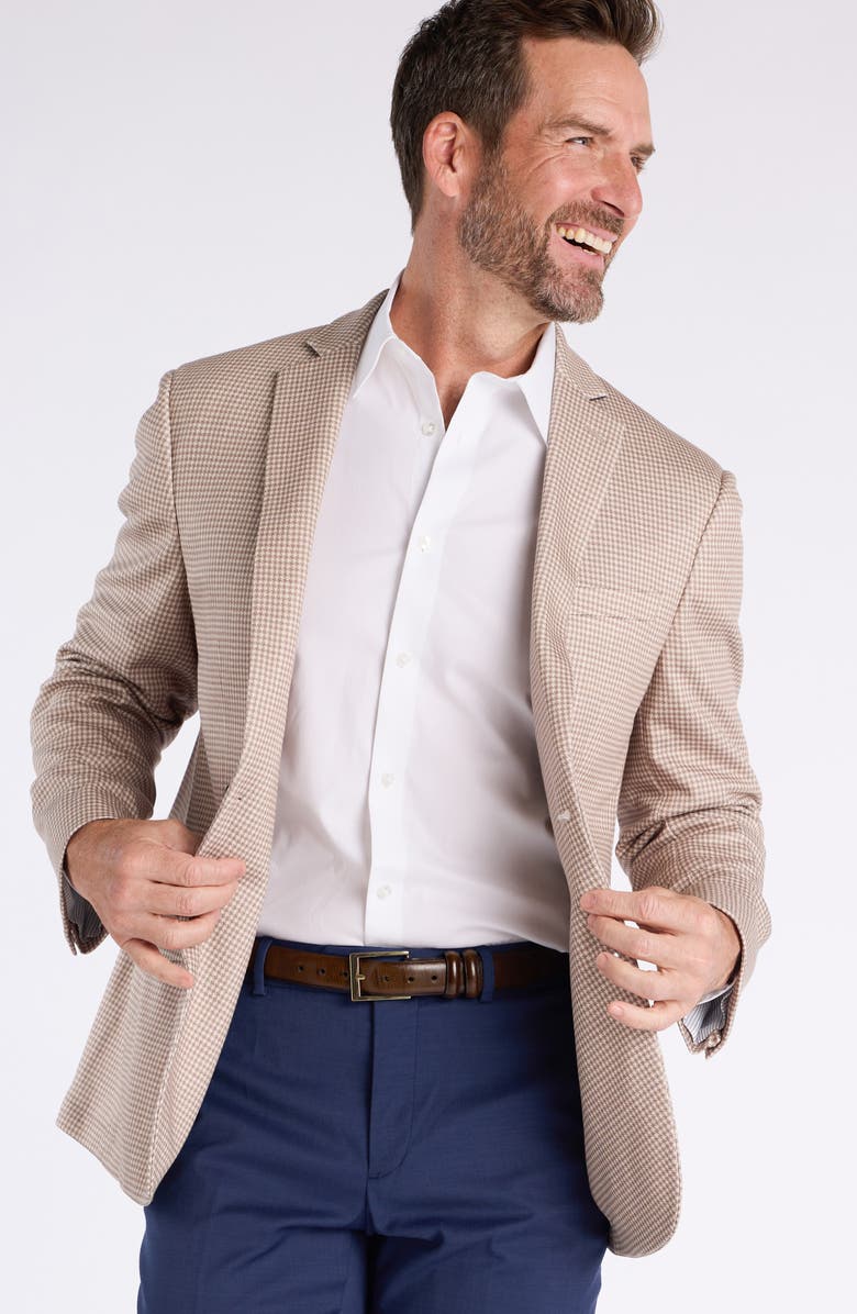 SAVILE ROW CO Houndstooth Sport Coat, Alternate, color, Tan