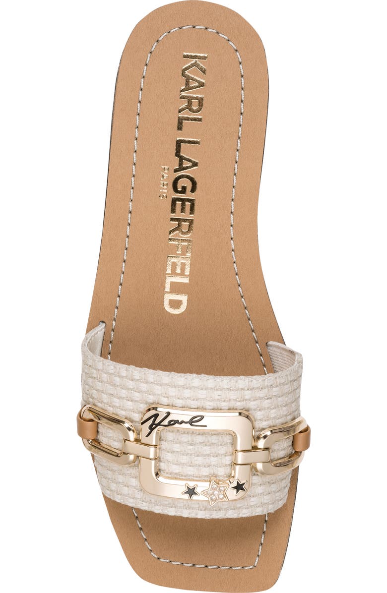 KARL LAGERFELD PARIS Marzella Slide Sandal, Alternate, color, Cream