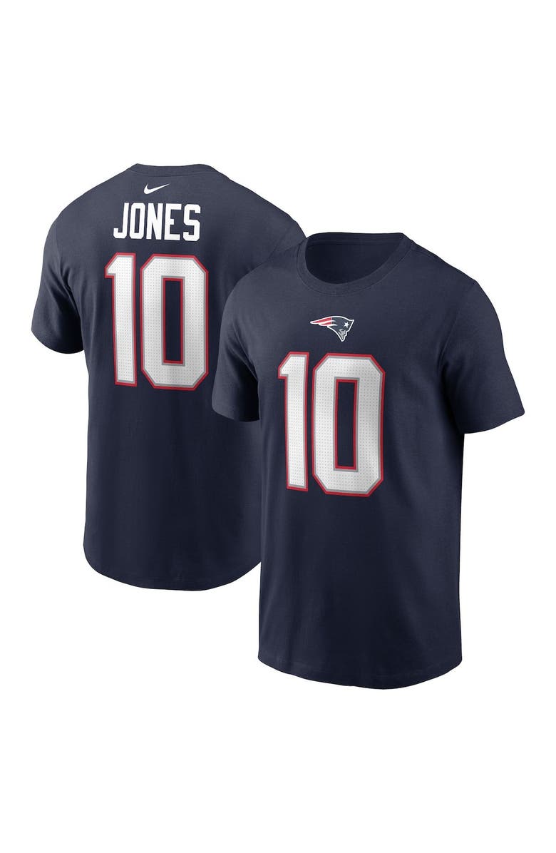 Nike Men's Nike Mac Jones Navy New England Patriots Player Name & Number T-Shirt, Main, color, 
