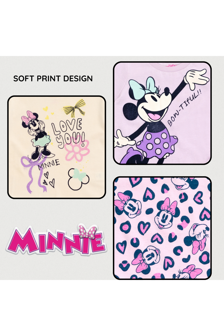 Minnie Mouse Short Sleeve Tees, Alternate, color, Minnie Pink Cream Iris