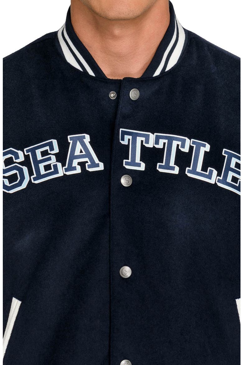 Seattle Kraken Varsity Jacket, Alternate, color, NAVY