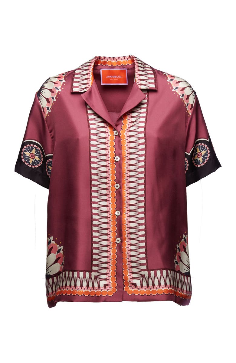 La DoubleJ Cortile Shirt Napoli Plates Placée Bordeaux, Alternate, color,