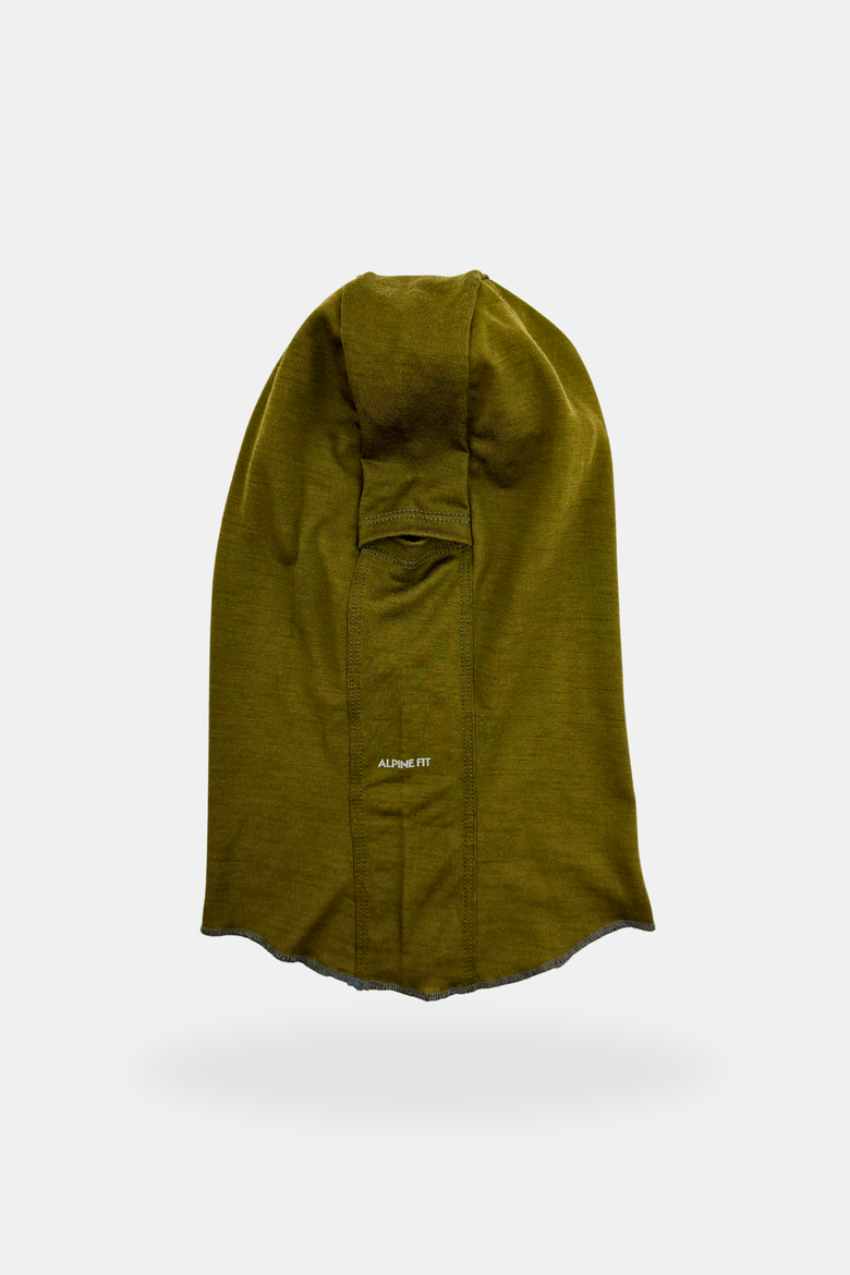 Merino Wool Balaclava, Alternate, color, Kelp Green