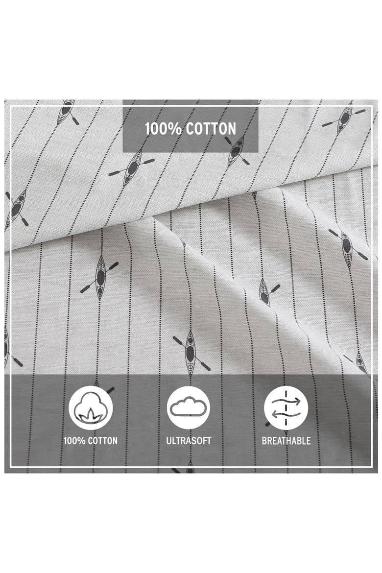 Downstream 200 Thread Count 100% Cotton Percale Sheet Set, Alternate, color, MEDIUM GREY