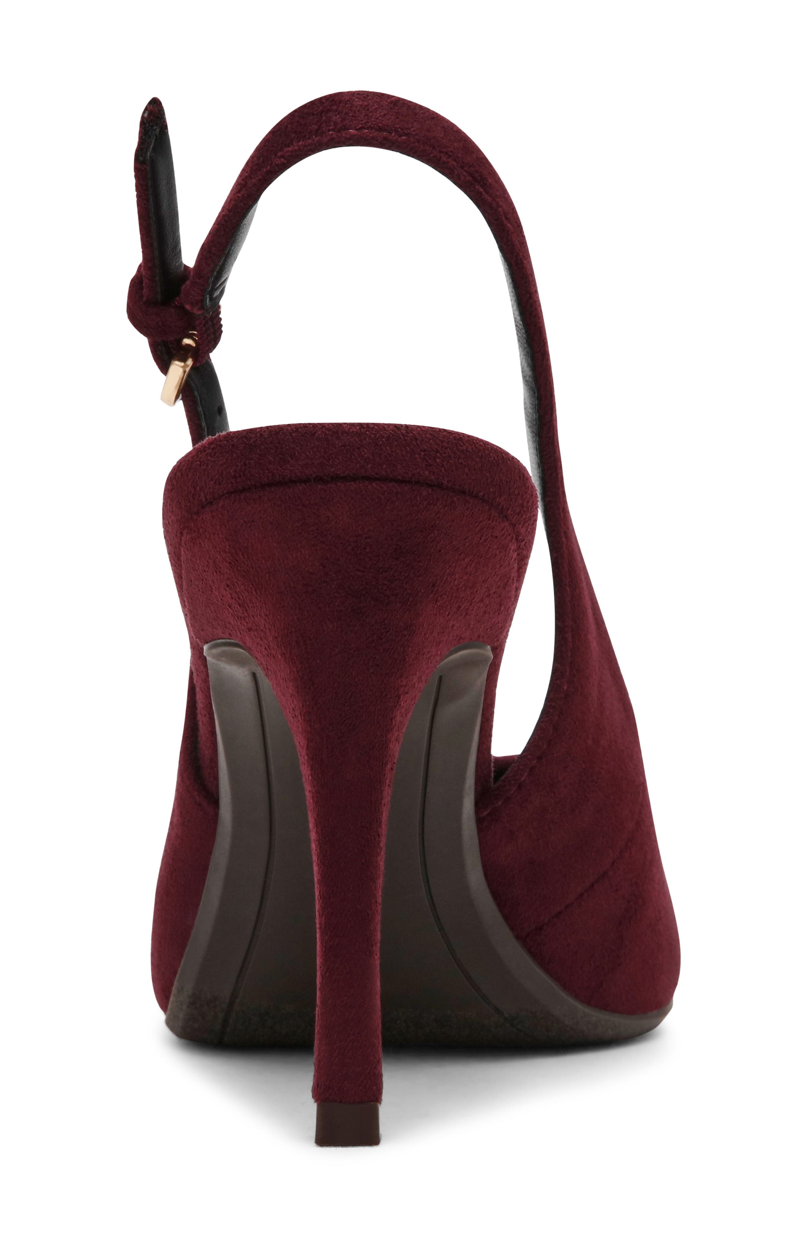 Grant Pointed Toe Slingback Pump, Alternate, color, BURGUNDY