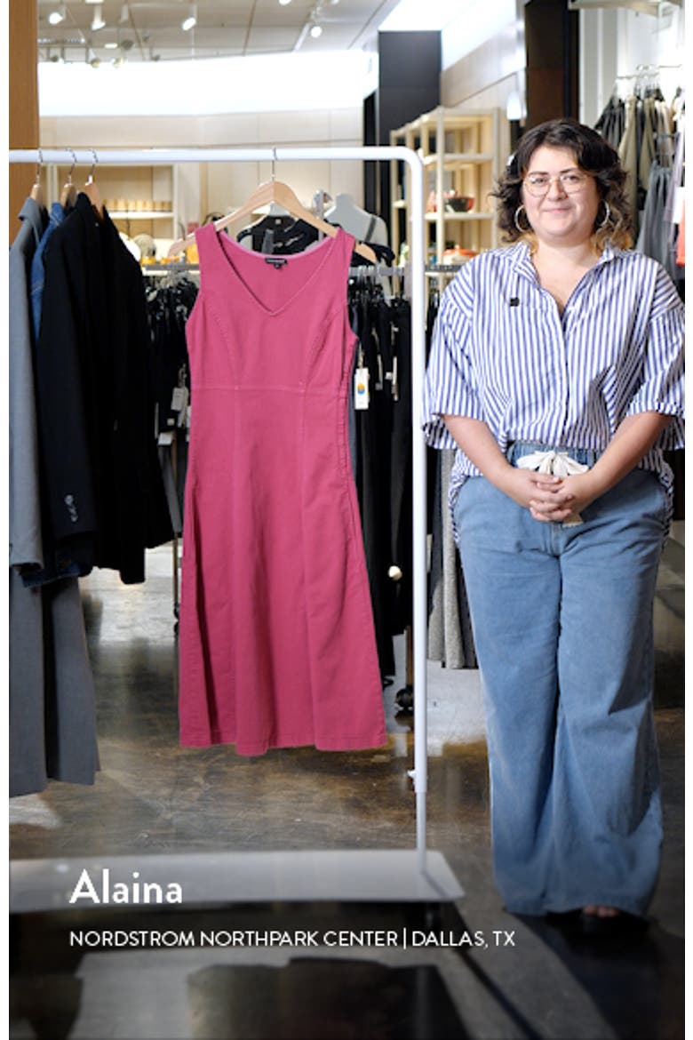 Sleeveless Denim Midi Dress video