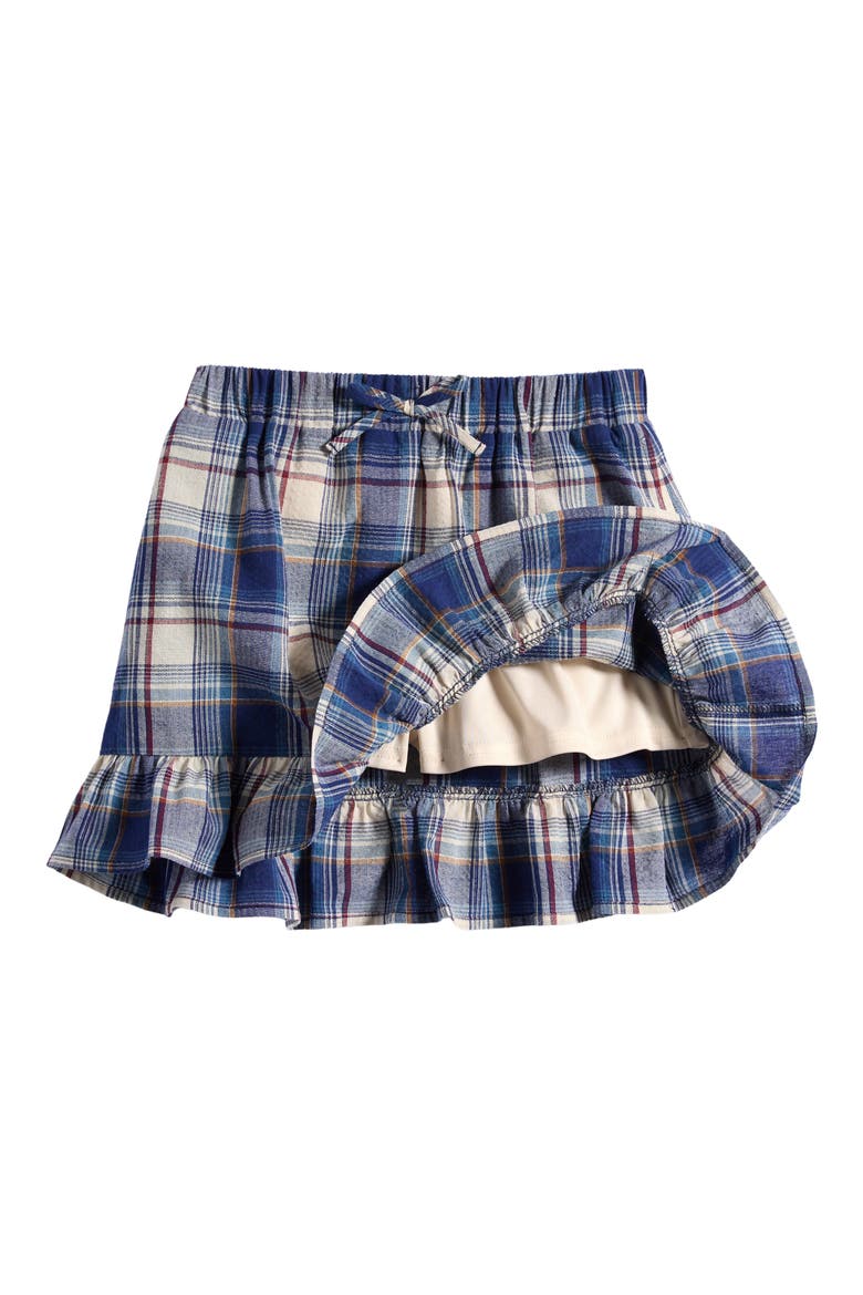 Kids Plaid Skirt, Alternate, color, BLUE MULTI