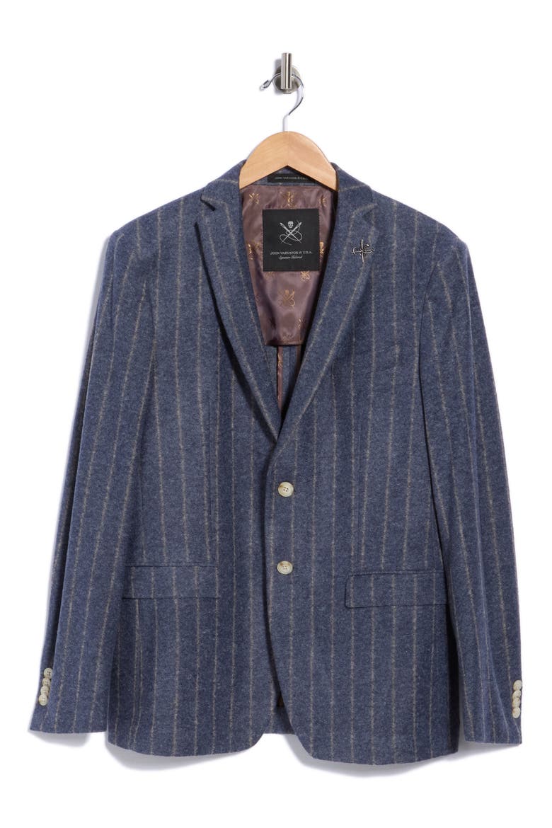 Stripe Sport Coat, Main, color, BLUE