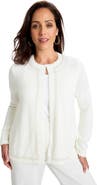 Jessica London Boucle Pearl Cardigan