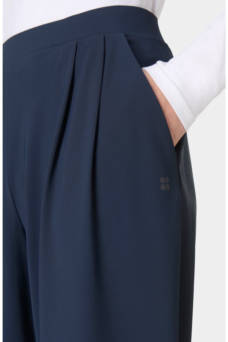 Explorer Crop Barrel Leg Pants, Alternate, color, NAVY BLUE