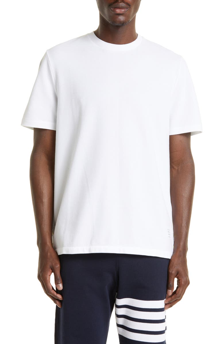Thom Browne Stripe Crewneck T-Shirt, Main, color, 