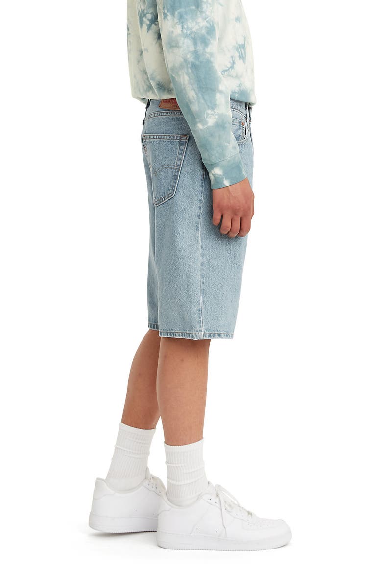 469 Loose Denim Shorts, Alternate, color, LIGHT RUN SHORT