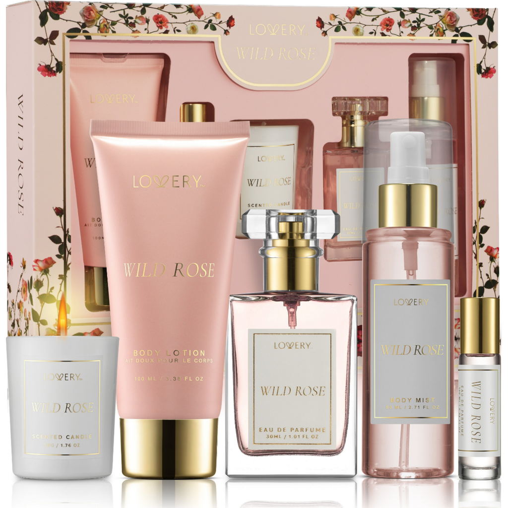 Lovery Wild Rose Bath & Body Care Fragrance Set In Pink