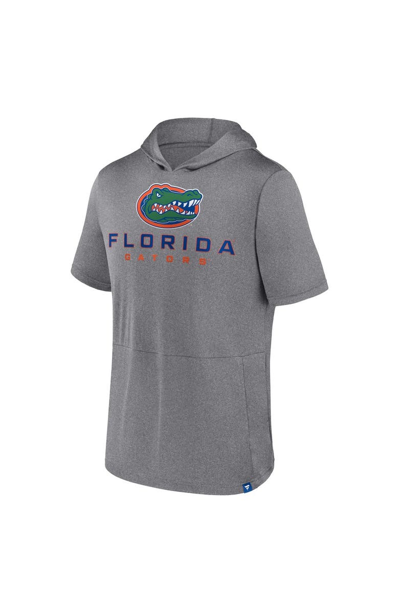 FANATICS Men's Fanatics Heather Gray Florida Gators Modern Stack Hoodie T-Shirt, Alternate, color, Heather Gray