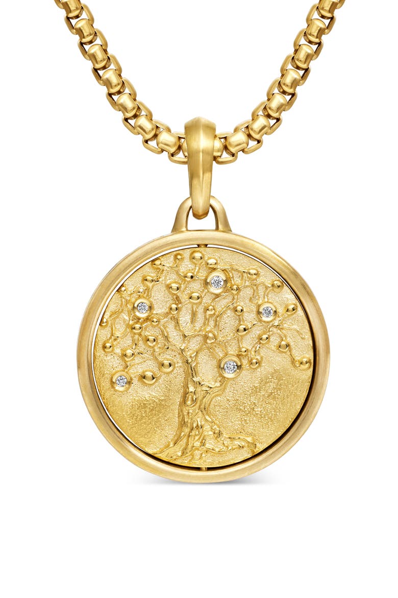 Life & Death Amulet in 18K Yellow Gold, Main, color, 18K YELLOW GOLD