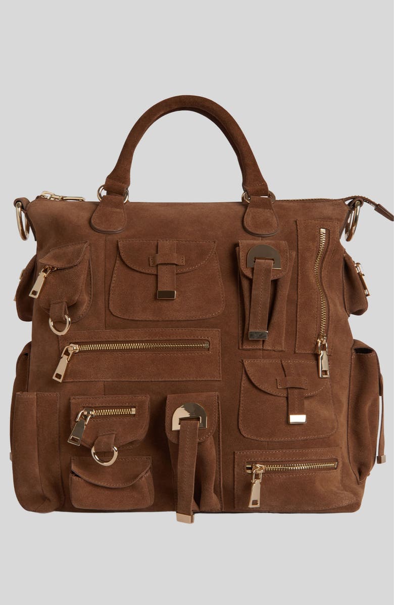Cynthia Rowley Leather Cargo Pocket Bag, Main, color,