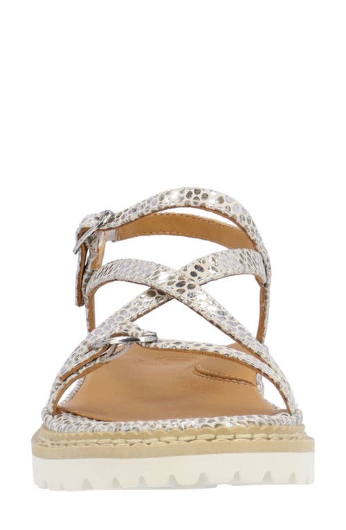 L'amour Des Pieds Danilo Sandal In Silver/gold