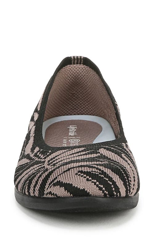 Bzees Kit Ballet Flat In Black Knit