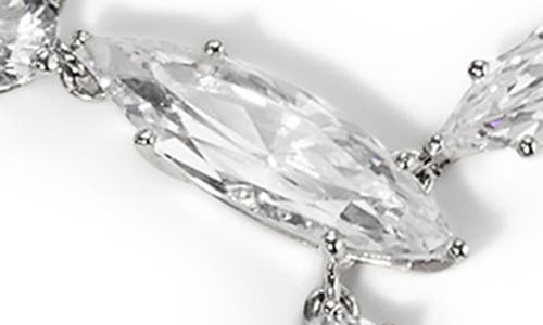 Nadri Beatrix Mixed Cubic Zirconia Y-necklace In Silver