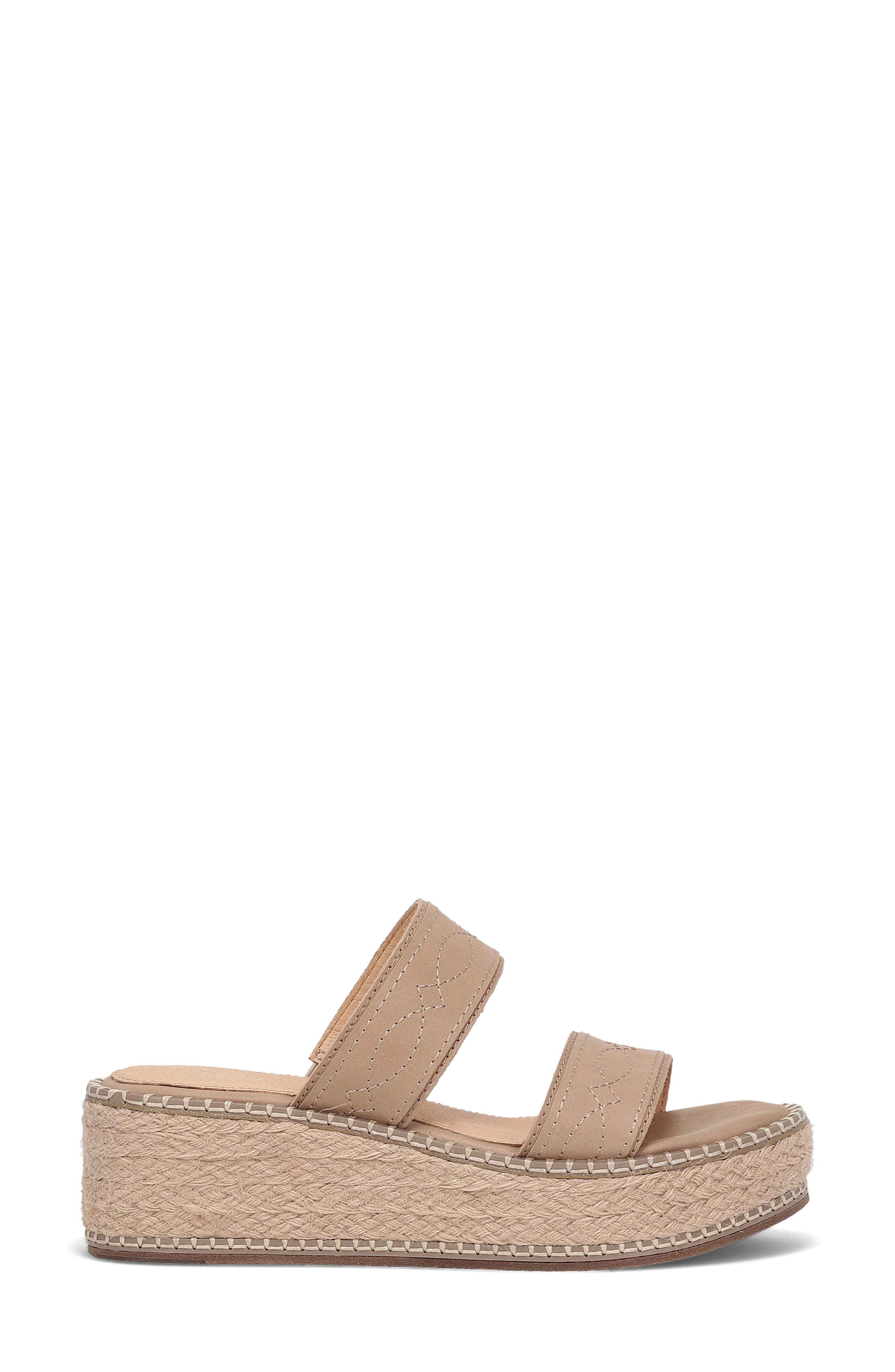 Frye Joy Platform Wedge Sandal, Alternate, color, Clay