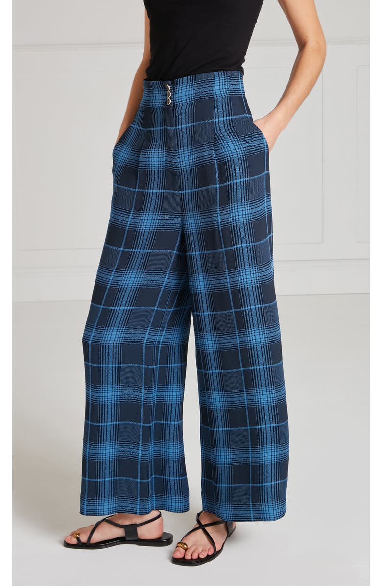 Temperley London Plath Trousers, Main, color, Dark Blue