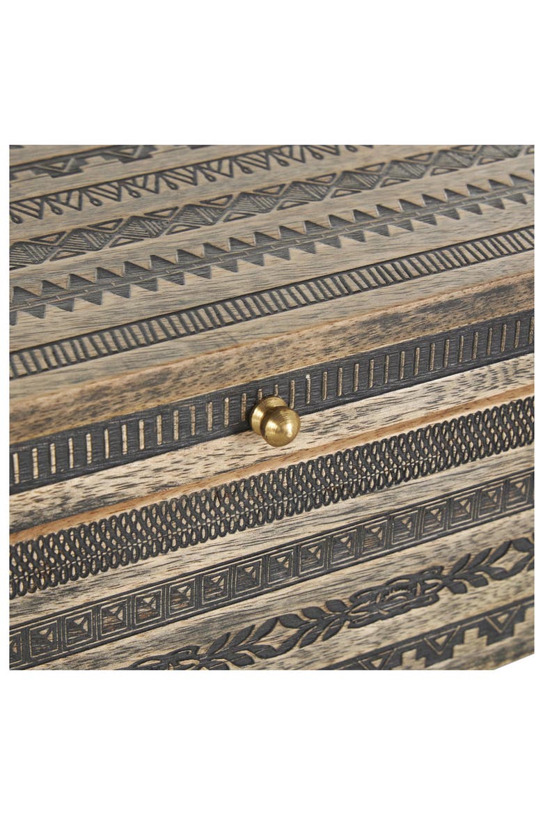 Mango Wood Set of 3 Decorative Boxes, Alternate, color, BROWN