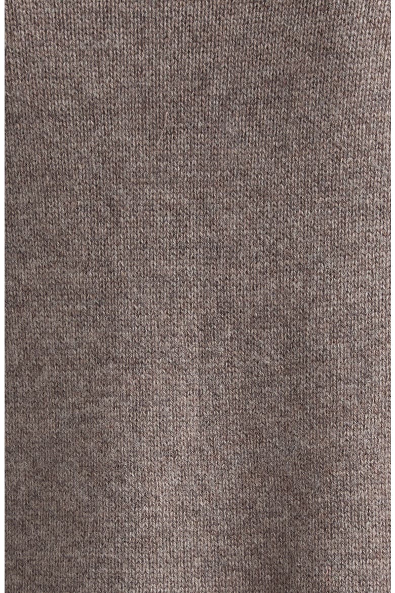 Saffron Wool & Cashmere Half Zip Sweater, Alternate, color, DARK NEUTRAL
