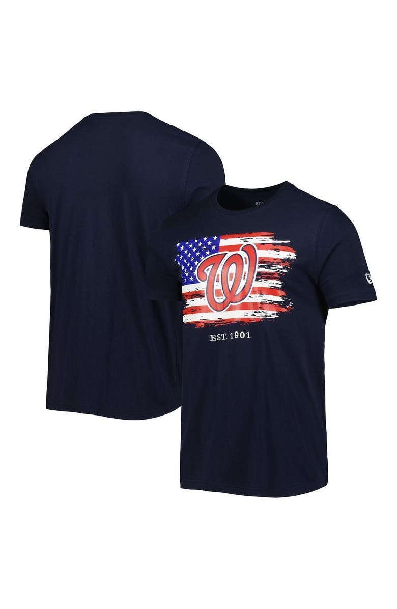 New Era Men's New Era Navy Washington Nationals 4th of July Jersey T-Shirt, Alternate, color, 
