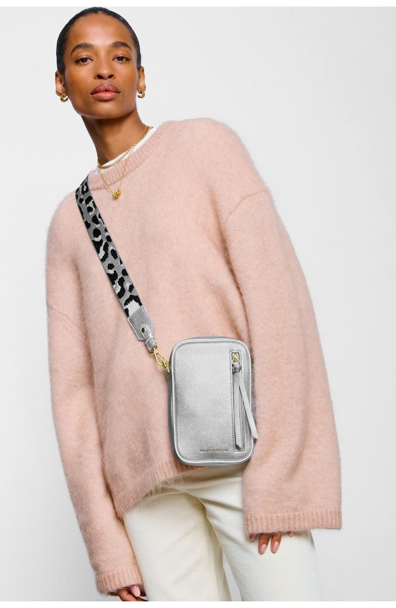 Katie Loxton Hallie Small Crossbody Bag in Silver, Alternate, color, Silver