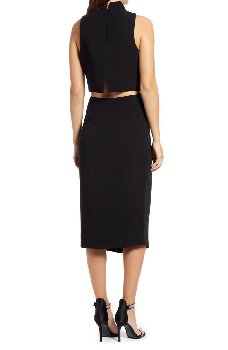 Black Halo Juma Two Piece Sleeveless Sheath Dress, Alternate, color, Black
