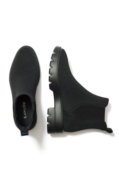 Rothys The Puddle Skipper Boot In Black/neutral In Animal Print