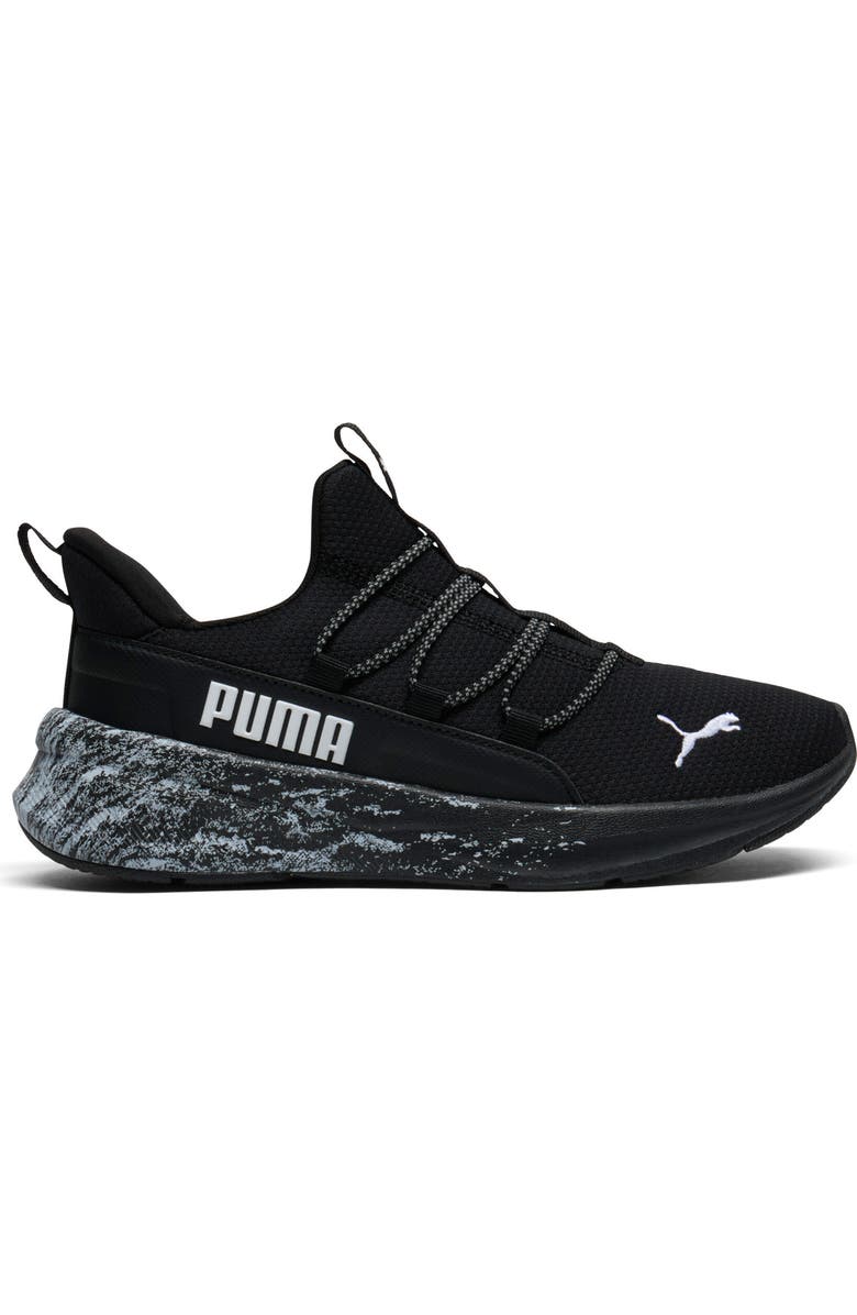 PUMA Kids' SOFTRIDE One4All 2.0 Blizzrizz Running Sneaker, Alternate, color, Puma Black/ Puma White