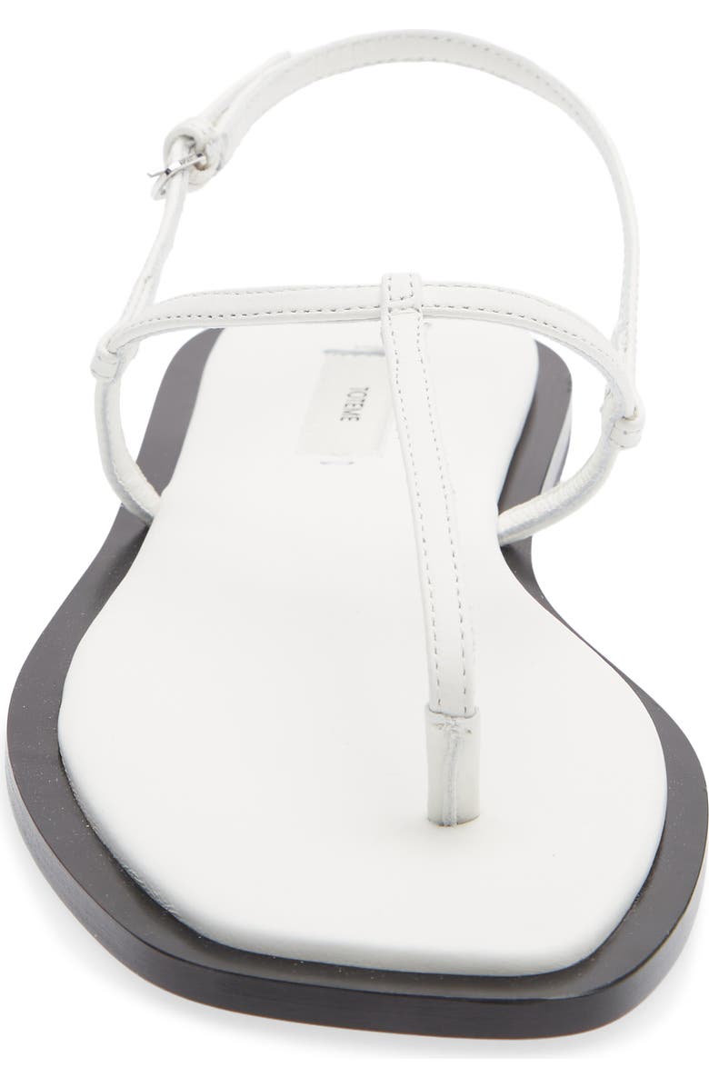 TOTEME T-Strap Sandal, Alternate, color, White/ Black