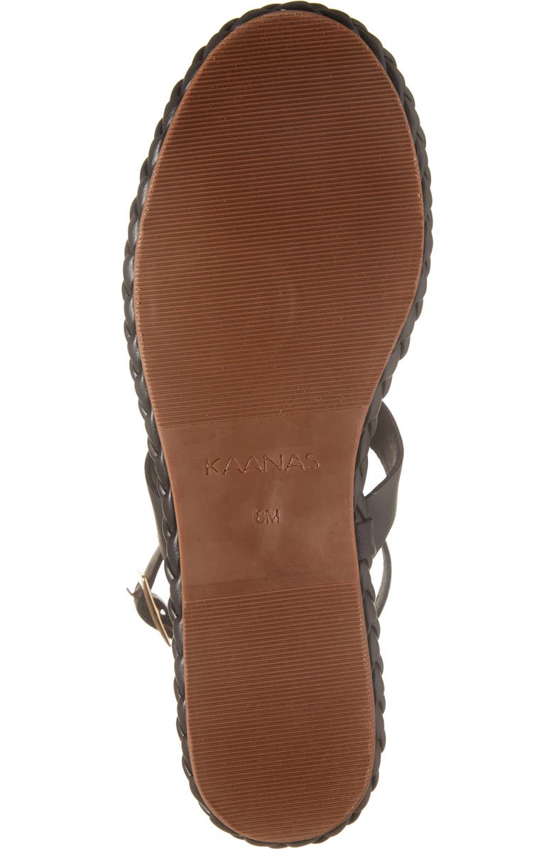 Kaanas Cedros Braid Detail Ankle Strap Sandal, Alternate, color,